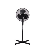 (F-16SMB) 16” Oscillating Stand Fan Black - $61.04 CAD