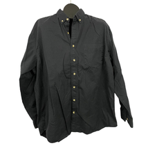 VTG High Sierra Black Button Down Shirt XL 100% Cotton Men&#39;s Casual Y2K - £15.68 GBP