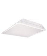 Lithonia Lighting 2 ft. x 2 ft. 2-Light White Fluorescent Ceiling Troffe... - $80.00 CAD
