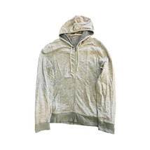 Arizona Jeans Men`s Hoodie Jacket Zipper Up Long Sleeve Light Grey L 100% Cotton - $23.75