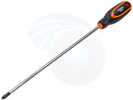 PH2x300mm Phillips Cross Point Screwdriver Magnetic Tip Rubber Handle - £6.43 GBP
