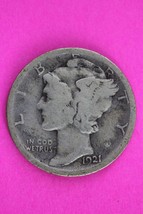 Key Date 1921 D Mercury Winged Liberty Dime Silver You Get Same Coin In Pics 32 - $158.24 CAD