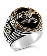 Artisan made Roman Tribune Mens  Eagle ring sterling silver 925 - $104.72 CAD