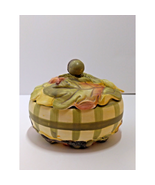 Indigo Gate for Silvestri Ceramic Fall Acorn &amp; Leaf Oval Trinket Dish Au... - $16.16 CAD