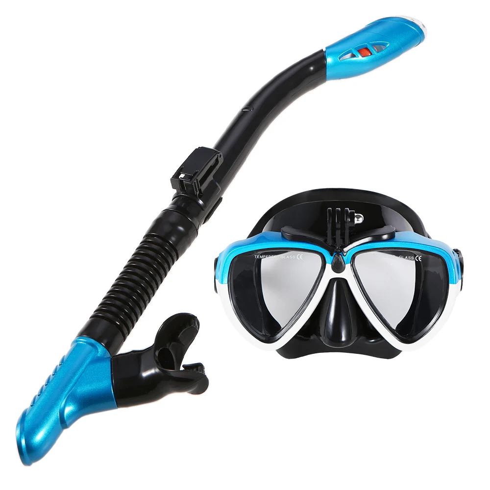 Sporting Lixada Professional Diving Mask Scuba Snorkel Swimming Goggles Dry Snor - £37.80 GBP
