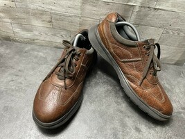 Clarks sneakers Oxford Men 11M Cotrell Shoes Brown Leather LaceUp Casual... - $27.54