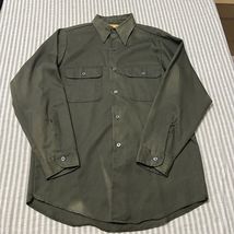 Vintage Big Yank Work Shirt Mens Permanent Press 60s Union Made 40&quot; Chest - $298.72 MXN