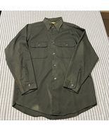 Vintage Big Yank Work Shirt Mens Permanent Press 60s Union Made 40&quot; Chest - $16.19