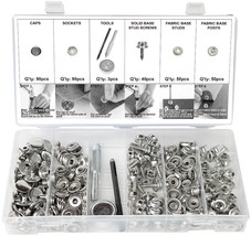 Swordfish 32680-323pc Marine Grade Canvas Snap Button Fastener Repair Kit - £21.49 GBP