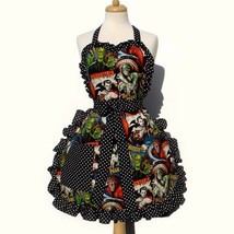 Plus Size Retro Horror Movie Hollywood Monsters Vintage Inspired Apron - £33.77 GBP