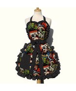 Plus Size Retro Horror Movie Hollywood Monsters Vintage Inspired Apron - £33.83 GBP