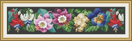 Berlin Woolwork Floral Border 6 Bell Pull Antique Design Adaptation Cros... - £3.92 GBP