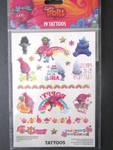 DreamWorks Poppy Colorful Troll Tattoos 19 Made In USA Packaged Brand New! - £6.32 GBP