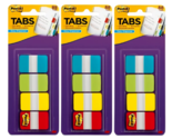 3M Post It Tabs, 1&quot; x 1.5&quot;, Aqua/Lime/Yellow/Red 3 Pack - $20.89