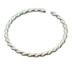Nose Ring Fine Silver Twisted Wire Split Ring 10mm 22g (0.6mm) Fine Silver Ring - £4.97 GBP
