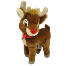 10" Vintage Applause Rudolph Red Nosed Reindeer # 30376 Stuffed Animal Plush Toy - £29.54 GBP