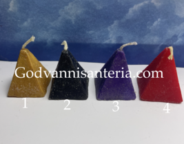 Plain Pyramid Candles/Velas Solidas Piramides - $4.00