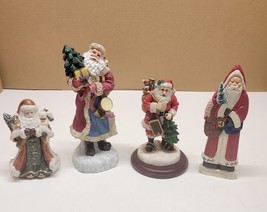 Four Vintage Santa Claus Figurines - £11.52 GBP