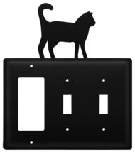 Village Wrought Iron Pet Cat GFCI Double Switch Cover - £12.73 GBP