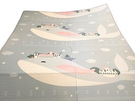 Extra Large Foldable Baby Play Mat 70x77.5 Double Sided Foam Mat XL Elephant image 5