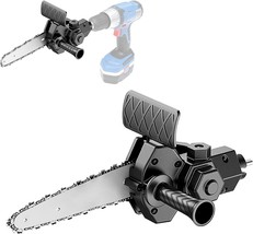 4 Inch Electric Chain Saw Drill Attachment, Chain Saw Drill Attachment With - £32.87 GBP