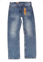 NWT Levis 514 Straight Daisy Chain 005140926 Jeans Factory Destroyed 30x30 - £31.33 GBP