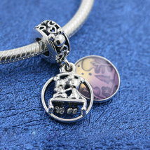 925 Sterling Silver Disney Mickey &amp; Minnie Happily Ever After Charm Bead - £13.36 GBP