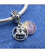 925 Sterling Silver Disney Mickey &amp; Minnie Happily Ever After Charm Bead - $16.99