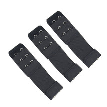 More of Me to Love Stretch Elastic Bra Extender 3-Pack (2-Hook, Black) - £5.58 GBP