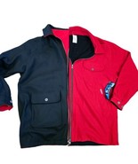 90s XL Wool Blend Reversible Chore Barn Coat NWT Marlboro Western Red Black - £57.84 GBP