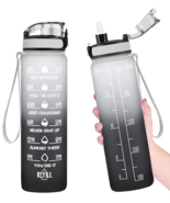 Bundle of 10 Motivational Water Bottles with Time Marker, 32 Oz Water Bo... - $381.83 MXN+