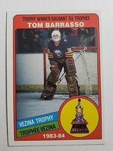 1984 Tom Barrasso O-PEE-CHEE Vezina Trophy Winner Nhl Hockey Card # 379 Opc - £3.98 GBP