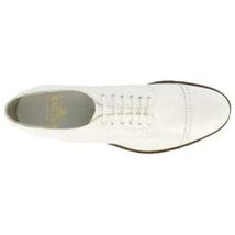 Stacy Adams Men Dress Classic Cap Toe Lace Shoes White Madison Biscuit 00012-07 image 6