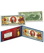 Chinese 12 Zodiac YEAR OF THE RABBIT Colorized USA $2 Dollar Bill Certified - £14.78 GBP