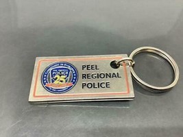 Vintage Promo Keyring Peel Regional Police Keychain Ontario Canada Porte-Clés - £11.47 GBP