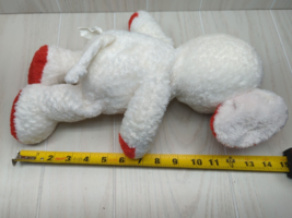 Walmart plush white mouse Red Ears Hands Feet stuffed toy black nose no scarf - £31.14 GBP