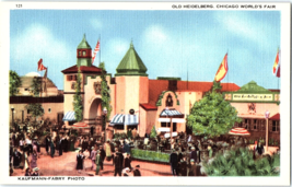 1933 Postcard Chicago World&#39;s Fair Expo Old Heidelberg, Kaufmann-Fabry - £5.53 GBP