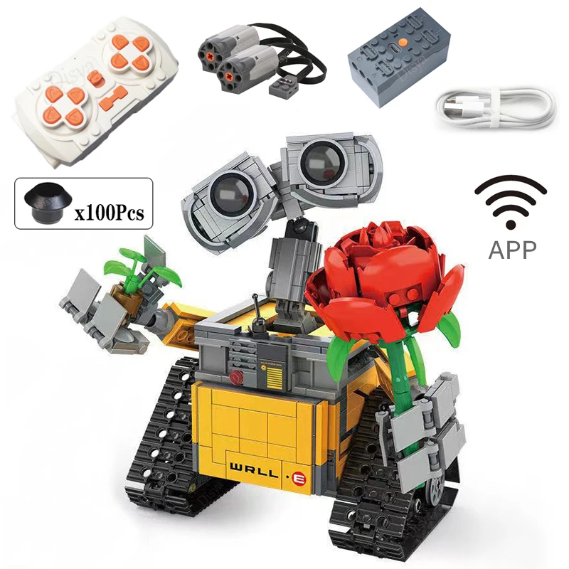 New 687PCS Disney Wall E High-tech App Motorized Rc Robot -APP Rc Version 3 - £141.50 GBP