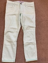 Express Legging Low Rise Jeans Sz 4 Stella Lime Green Stretch Skinny - $13.99