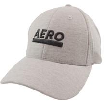 Aeropostale Heather Grey Aero Logo Stretch Fit Baseball Style Hat S/M &amp; ... - $22.95