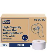 Tork OptiCore Mid-size Toilet Paper Roll White T10, 2-ply, 12 rolls x 20... - $87.37