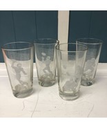 Set of 4 Vintage Look Football Players Tumbler Pint Glasses Heavy Glass ... - $1,253.37 MXN