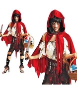 Lil' Dead Riding Hood Woman's Halloween Costume + Extras - $35.00