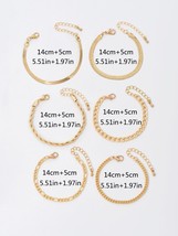 6pcs Simple Chain Bracelet - £4.31 GBP