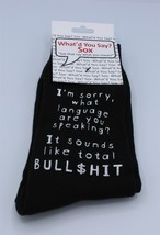 Unisex Crew Socks What Language Are You Speaking Women 4-10 Men 6-12 - £5.10 GBP