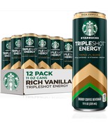 Starbucks Tripleshot Coffee Energy Drink, Rich Vanilla, 11 fl oz Cans 12... - $67.79 CAD