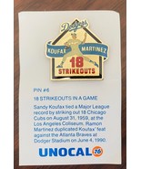LA Dodgers Unocal 76 Koufax Martinez Pin - £6.19 GBP