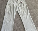 Hollister Pants Mens Adult Gray Logo Sweat Pants Athletic Casual Size Large - $7.69