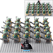 Star Wars Boba Fett Army Military Lego Moc Minifigures Toys Set 21Pcs - £26.37 GBP