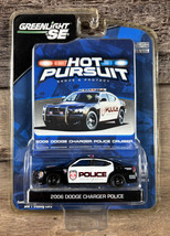 Greenlight SE Hot Pursuit 2006 Dodge Charger Police 1:64 Diecast Black &amp;... - $49.49